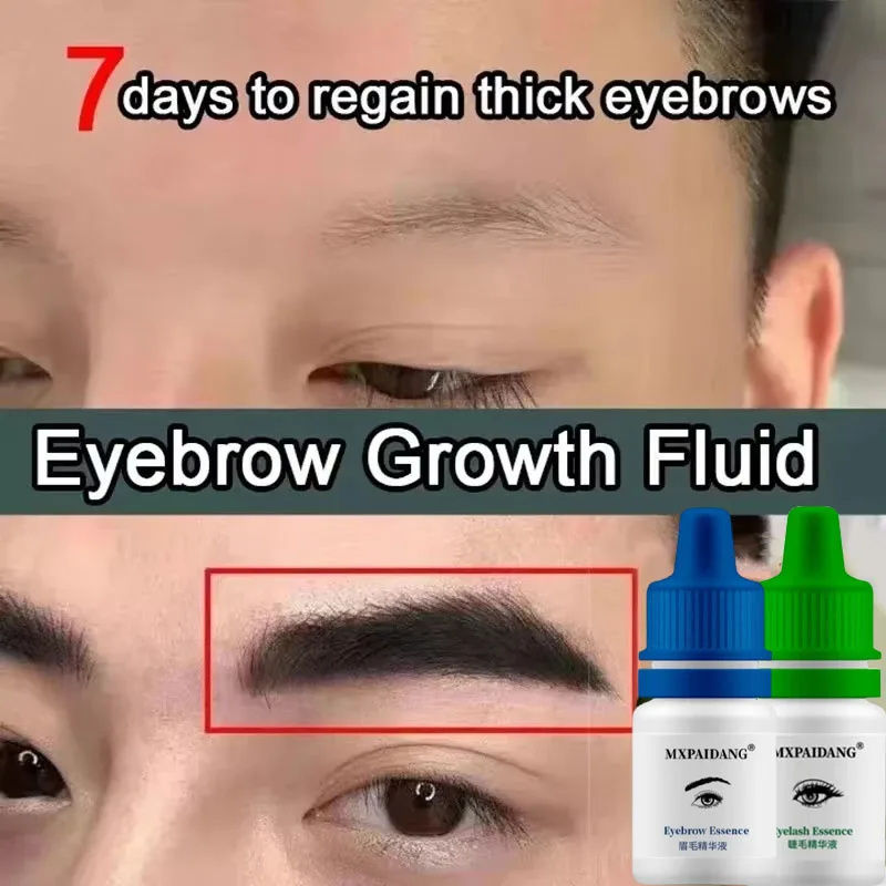 Thumbnail: Eyebrow Growth Fluid for thick brows in 7 days, with product bottles