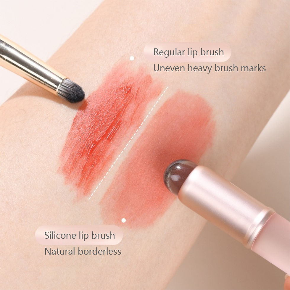 Thumbnail: Mini Silicone Lip Brush Concealer Brushe With Cover Lip Mask Applicators Lip Glo