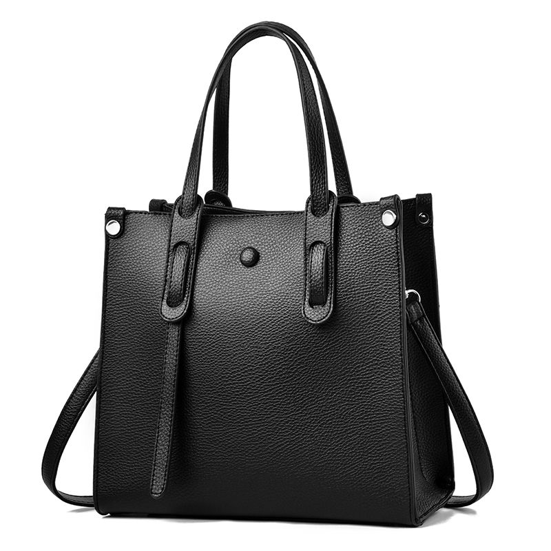 Women's Large Capacity Bucket Handbag Single One-Shoulder Cross Body Bag Zipper