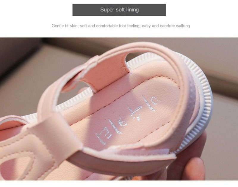 Thumbnail: Girls Sandals Kid Summer Sweet Rhinestone Party Princess Beach Shoes Cute Bowkno