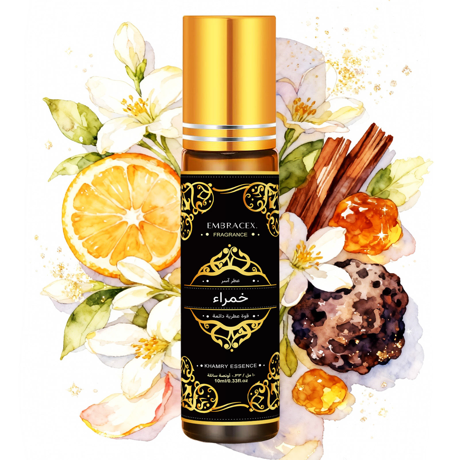 10ml Khamry Essence Roller Essential Oil خمراء Perfume Oil Skincare Face Oi