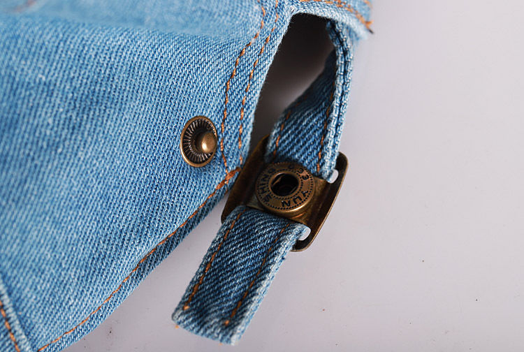 Thumbnail: Denim cap strap with metal buckle