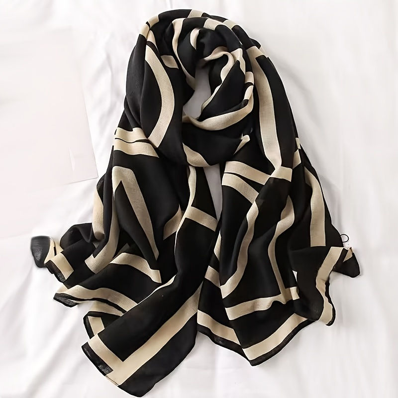 Thumbnail: Imitation Scarf For Women Winter Warm Scarf Shawl Neckerchief Lightweight Shawl 