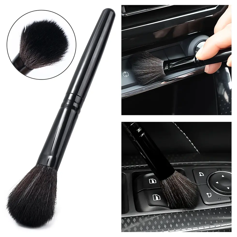 Thumbnail: Black car cleaning brush shown dusting vents and buttons