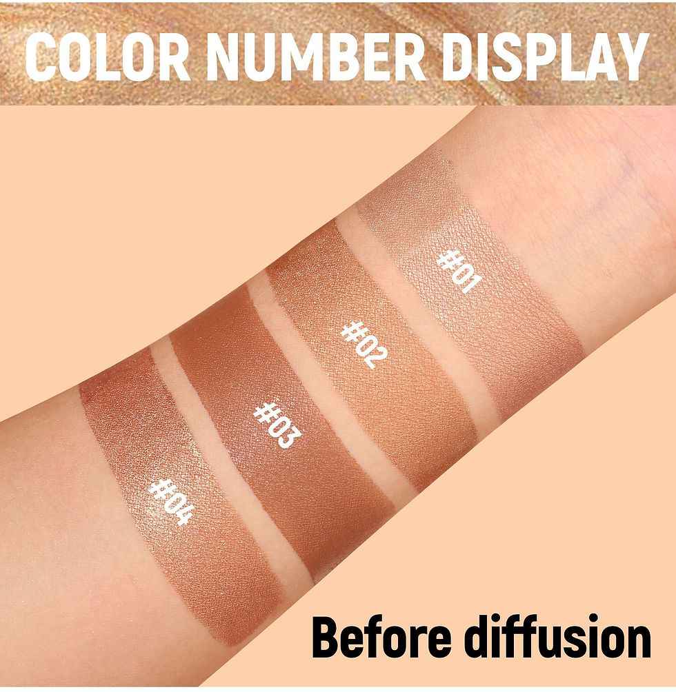 Thumbnail: Color swatches #01-#04 on arm, before diffusion