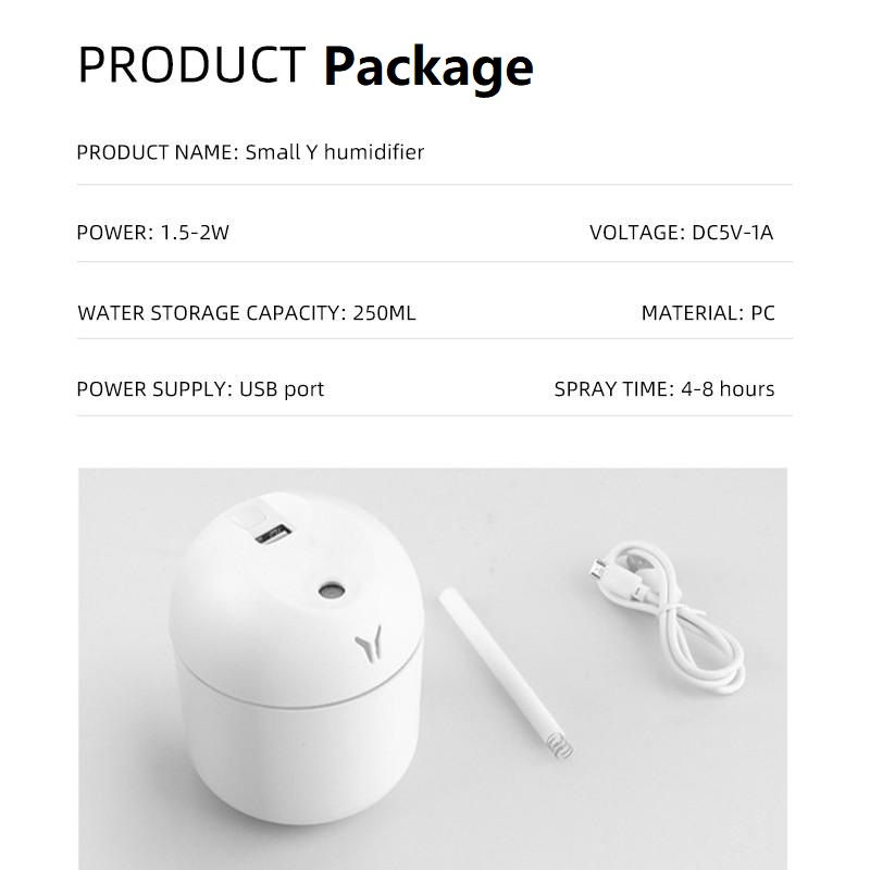 Thumbnail: Small humidifier product package with specifications