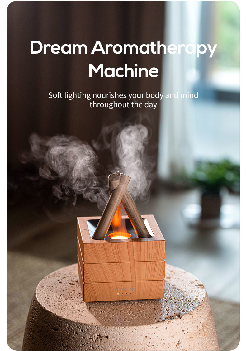 Thumbnail: Dream Aromatherapy Machine, campfire diffuser emitting mist