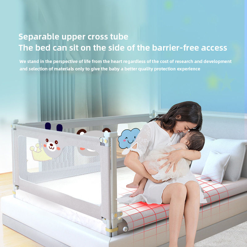 Thumbnail: IMBABY Bed Guardrail Liftable Crib Protectors Adjustable Handrail Bed Safety Chi