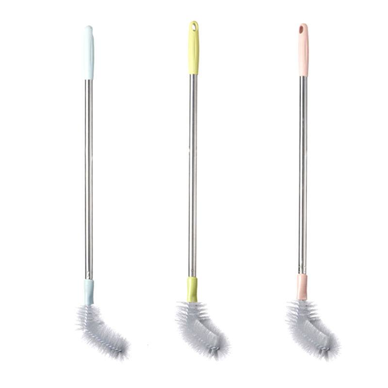 Thumbnail: Three long-handled angled cleaning brushes