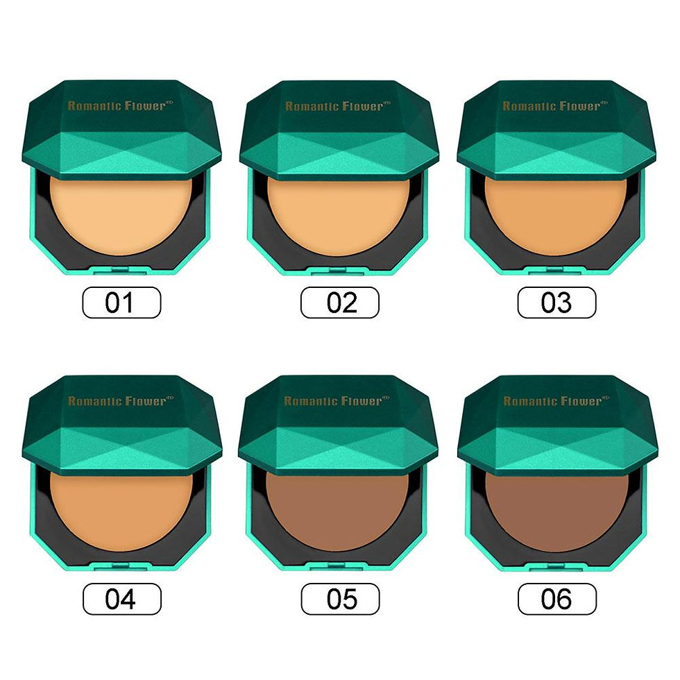 Thumbnail: Six numbered makeup compacts showing different foundation shades
