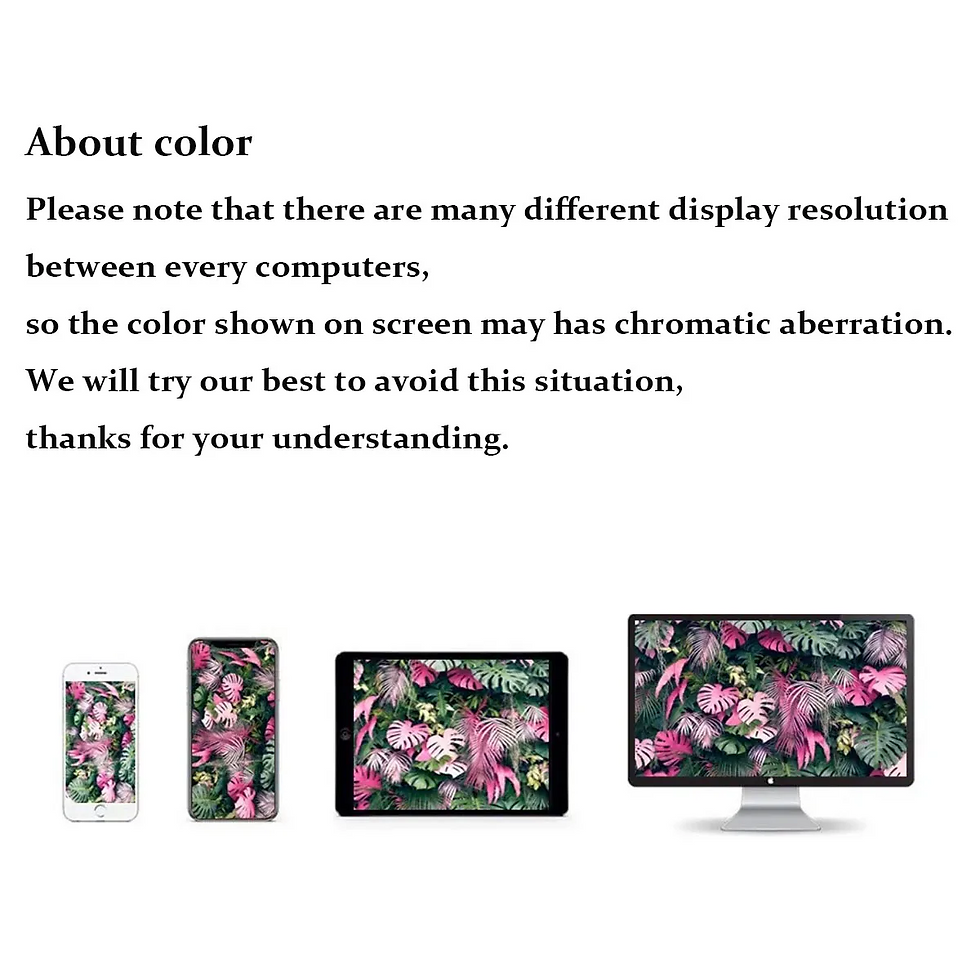 Thumbnail: Color display explanation with botanical painting on devices
