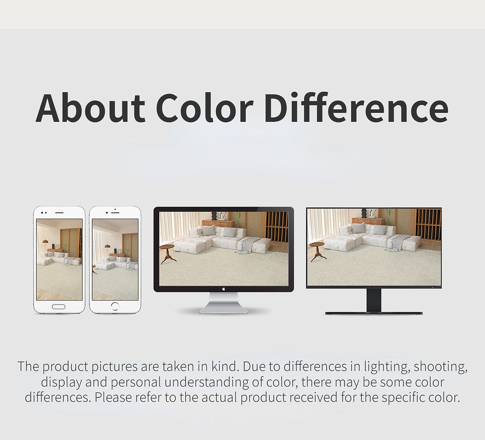 Thumbnail: About Color Difference, product colors vary across screens