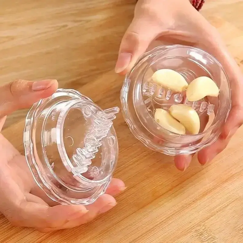 Thumbnail: Multifunctional garlic press with garlic cloves