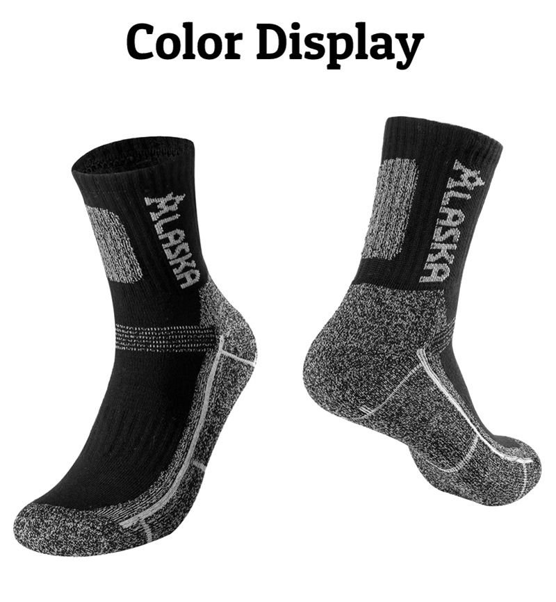 Thumbnail: Pair of black and grey Alaska socks