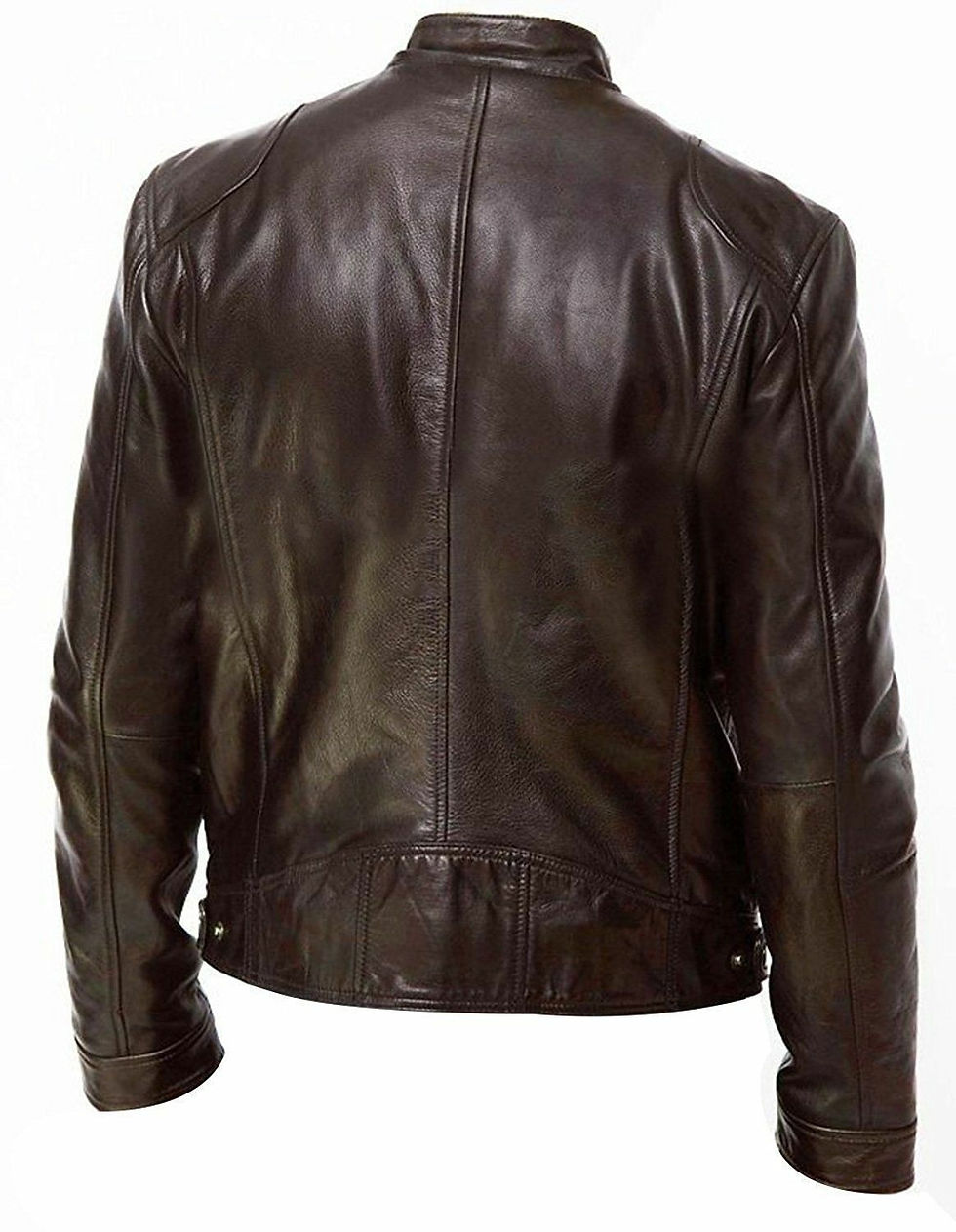 Thumbnail: 2023 Fashion Mens Leather Jacket Slim Fit Stand Collar PU Jacket Male Anti-wind 