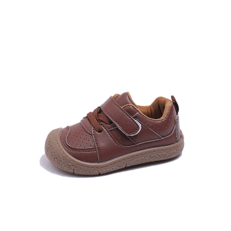 Thumbnail: Brown child's velcro shoe