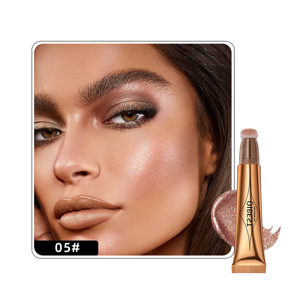 Thumbnail: Model wearing glowing makeup, Glecci liquid highlighter 05#