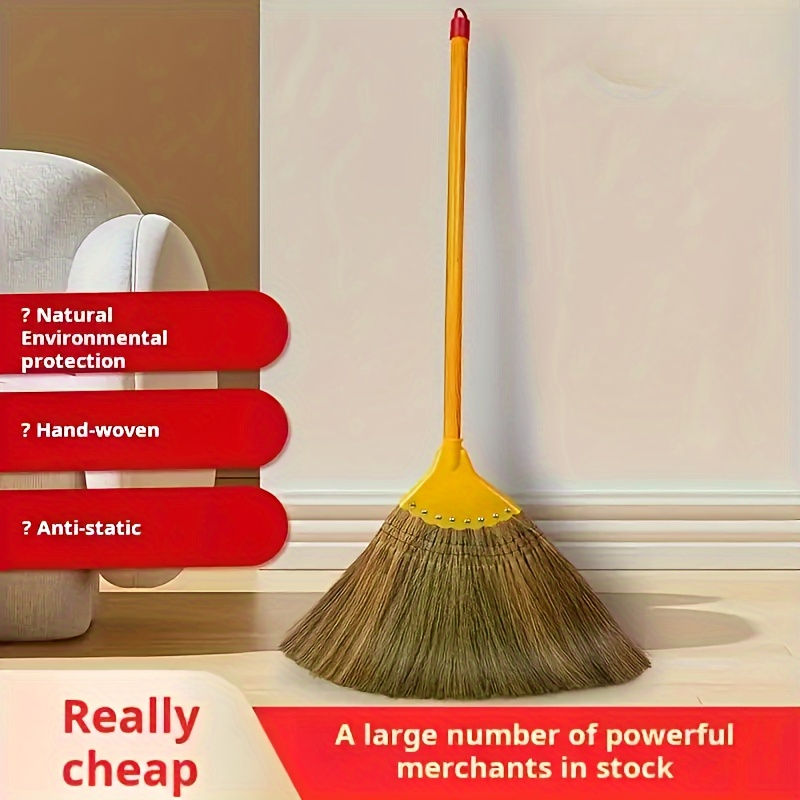 Thumbnail: Natural hand-woven broom, antistatic