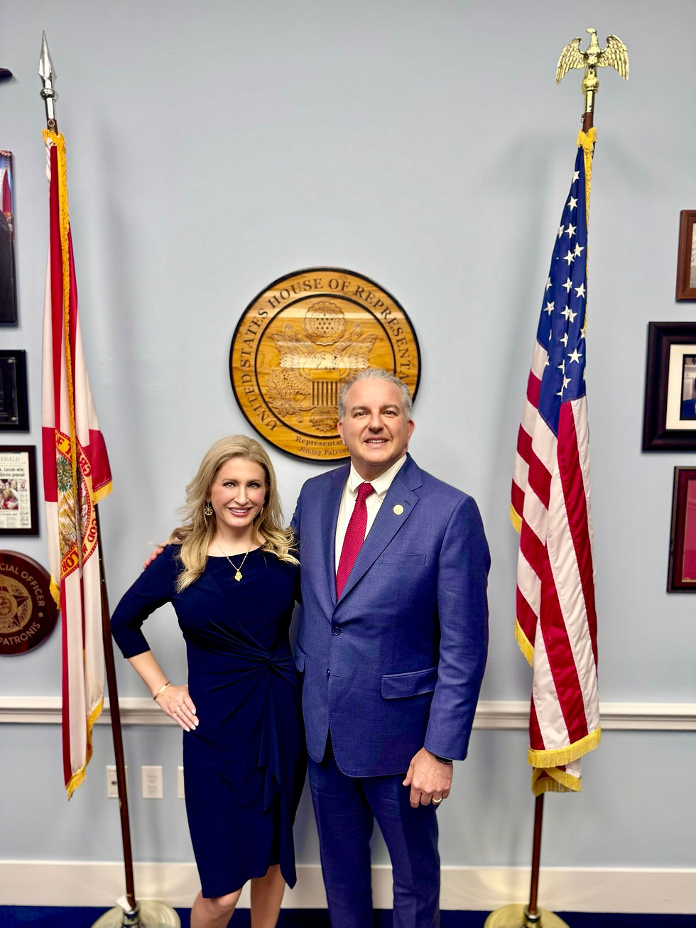 Cheryl Nelson and Representative Jimmy Patronis (FL)