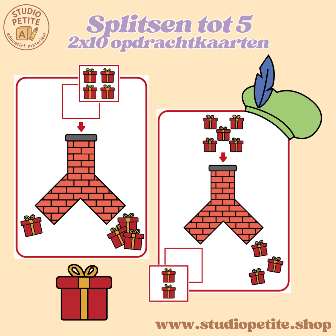 Splitsen tot 5 met cadeautjes