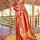 Thumbnail: Gulal Red Woven Kanjivaram Silk Saree Online