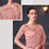 Thumbnail: Designer Daisy Pink  Shade Banglori Silk Blouse With Work