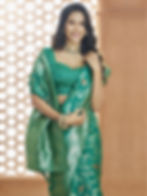 Spring Green Banarasi Silk Saree Online