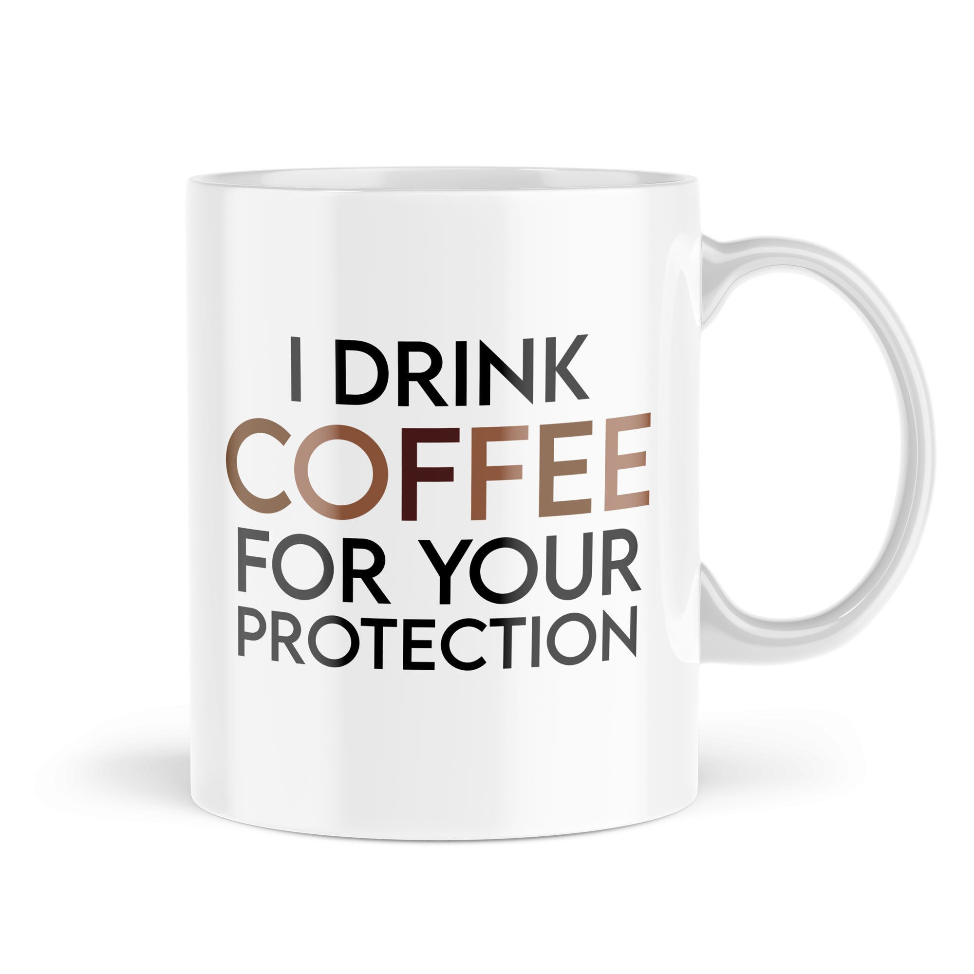 Funny Sarcasm Mugs Cup I Drink Coffee For Your Protection Gifts Work… - MBH657