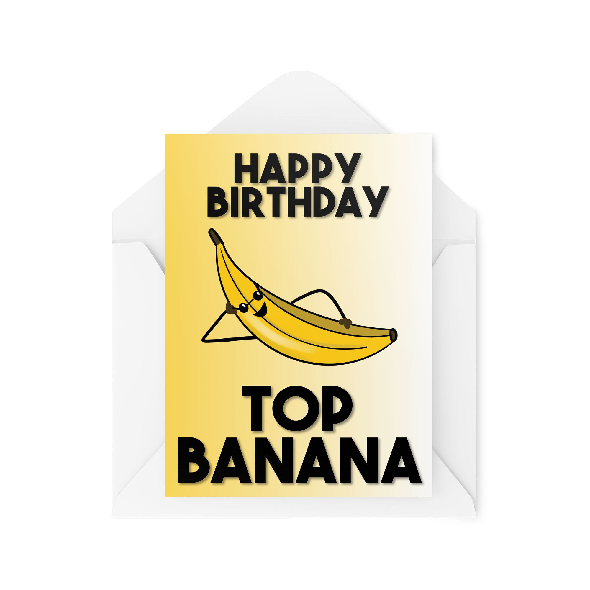 Funny Cards Birthday Card Top Banana 21st 30th 40th 50th 60th 70th - CBH50