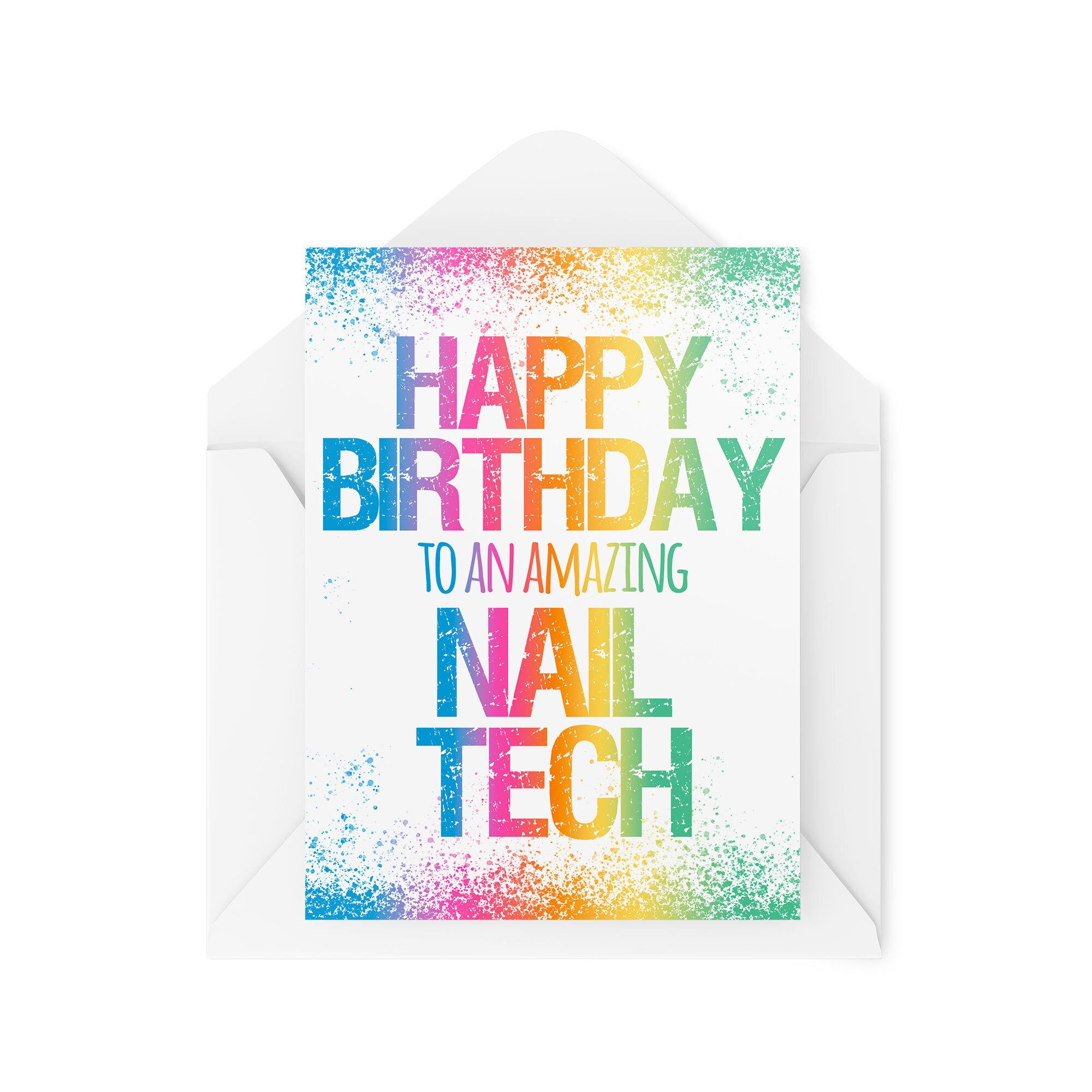 Happy Birthday To An Amazing Nail Technician Card - Birthday Card - CBH1098