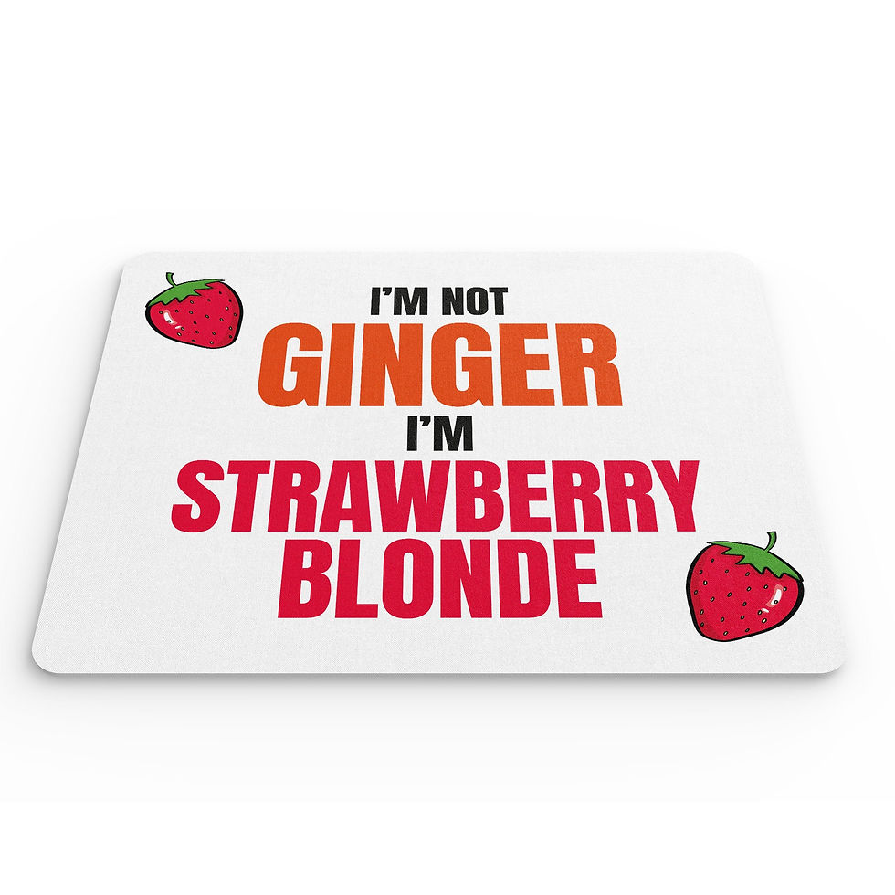 Thumbnail: Funny Mouse Mat Ginger Redhead Cheeky Banter Stationary MM39