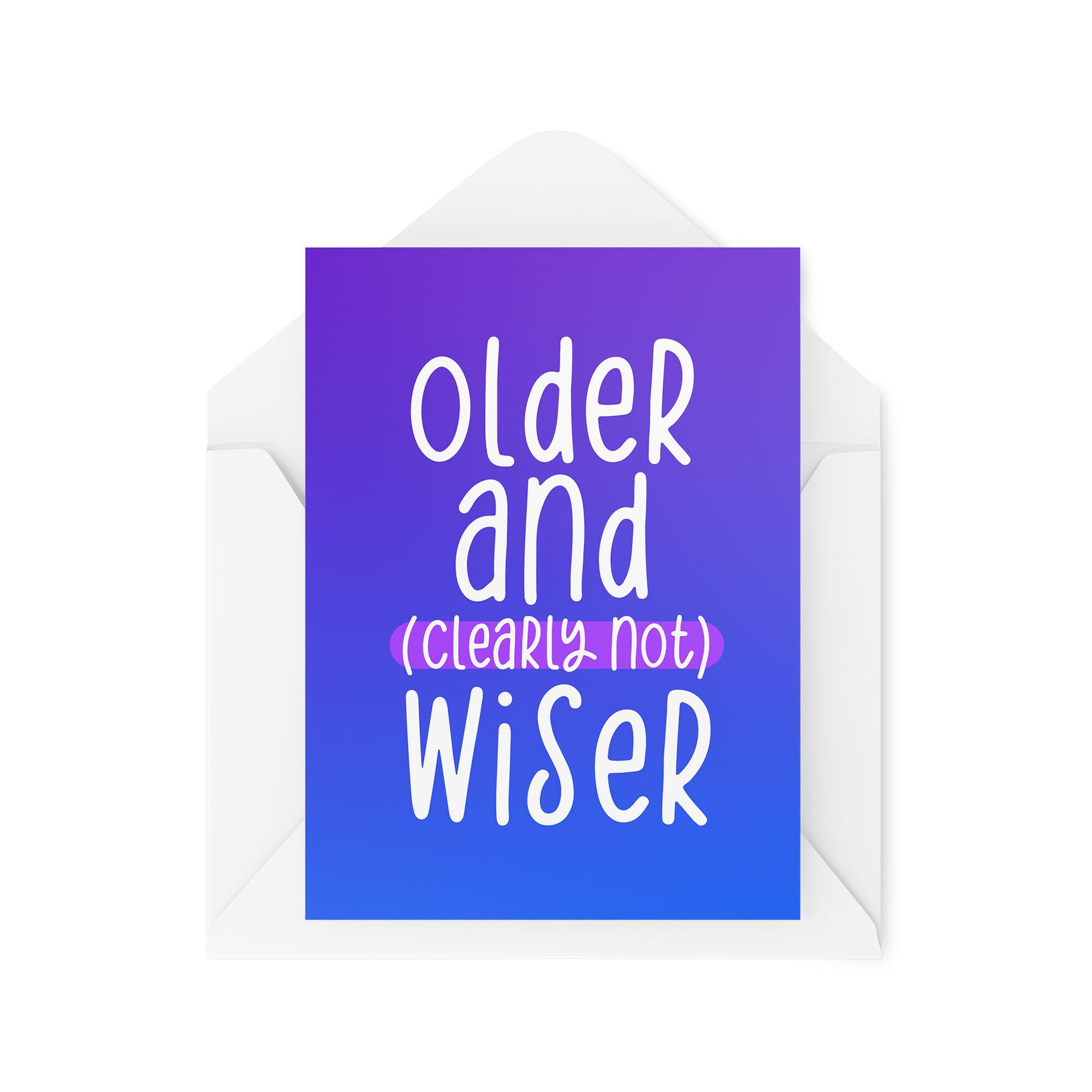 Older And (Clearly not) Wiser - Greeting Card - CBH1224