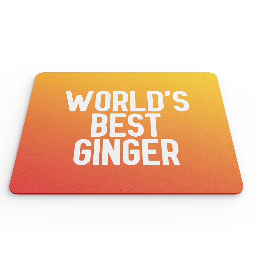 Thumbnail: Funny Mouse Mat World's Best Ginger Redhead Banter Gift For Him MM260