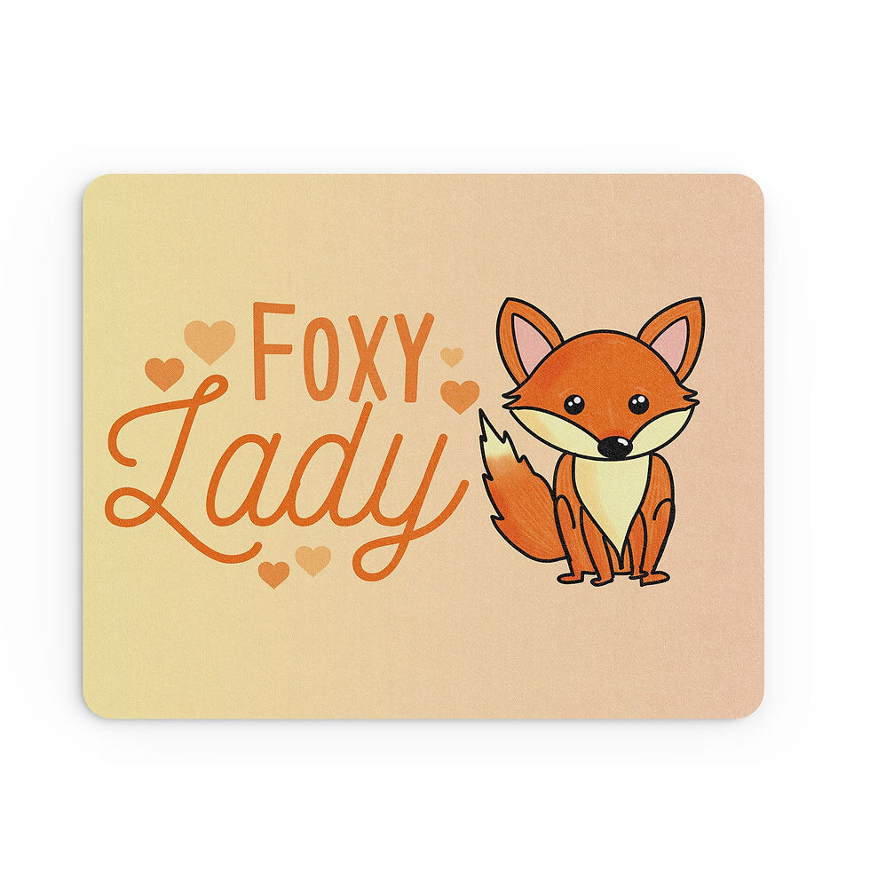 Thumbnail: Funny Mouse Mat Foxy Lady Banter Gift For Her Fox MM132