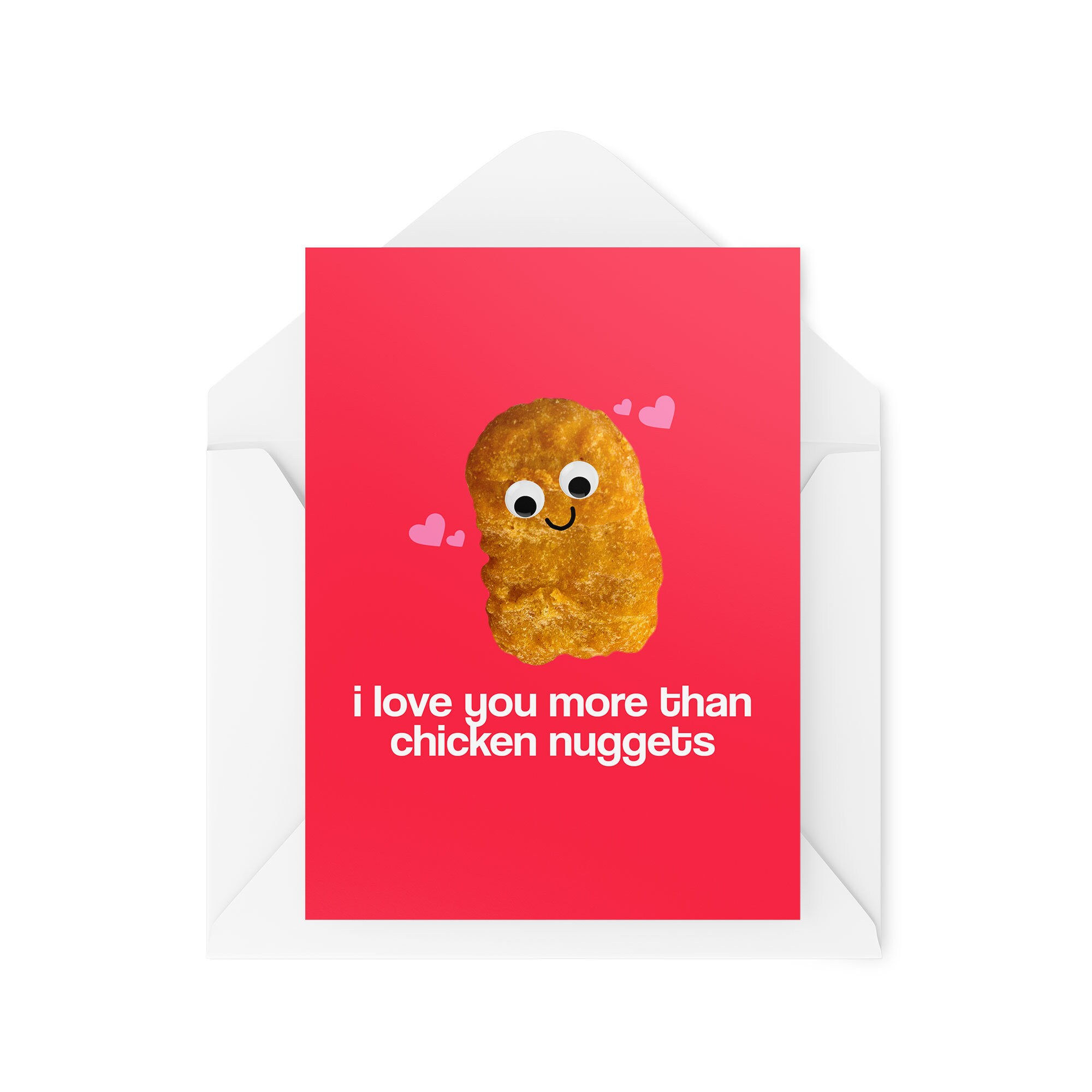 I Love You More Than Chicken Nuggets - Valentines Card - CBH1447