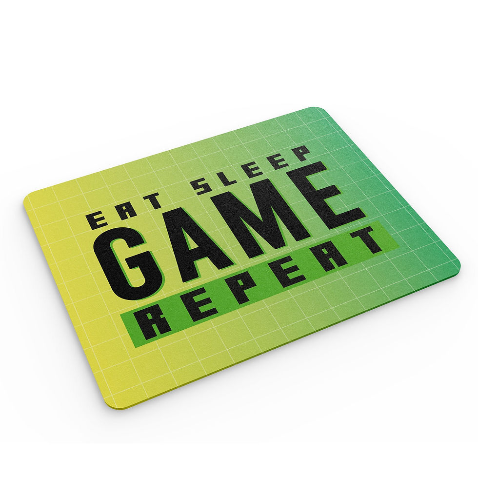 Thumbnail: Funny Mouse Mat Eat Sleep Game Repeat Gaming Banter MM145