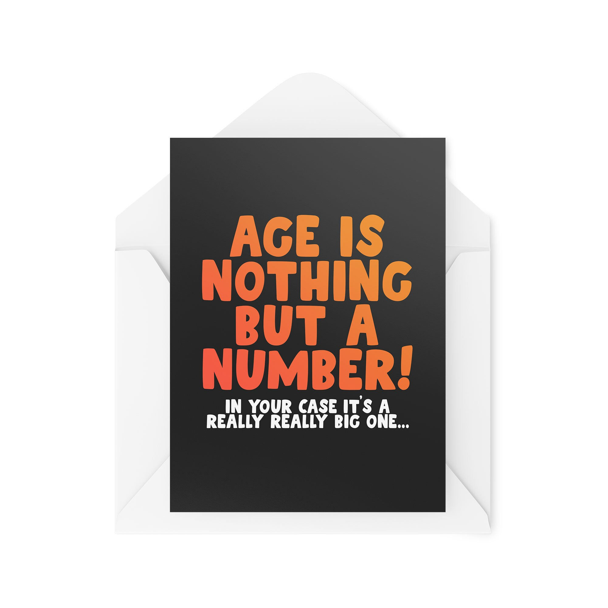 Age Is Nothing But A Number - Greeting Card - CBH1282