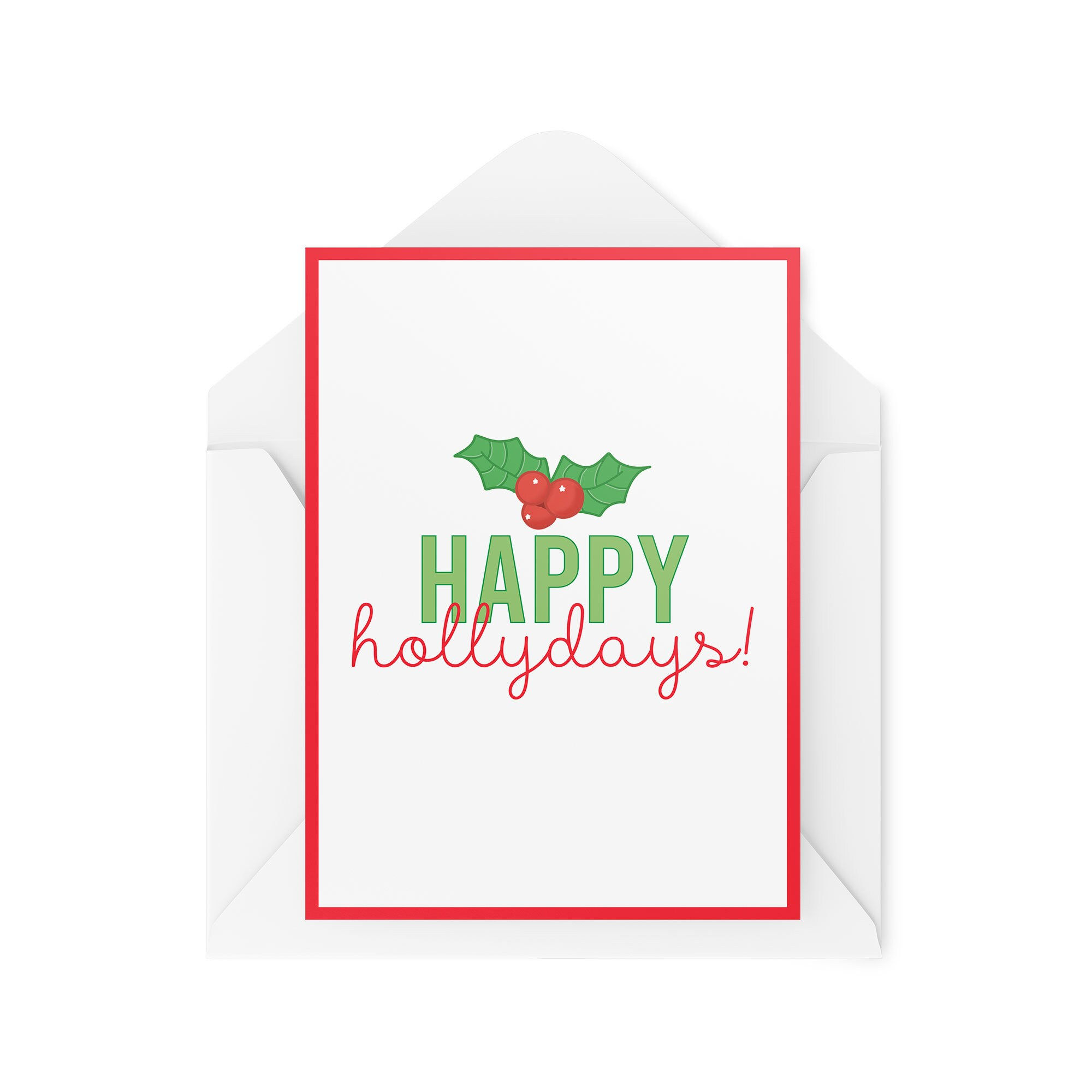 Happy Hollydays - Christmas Card - CBH799