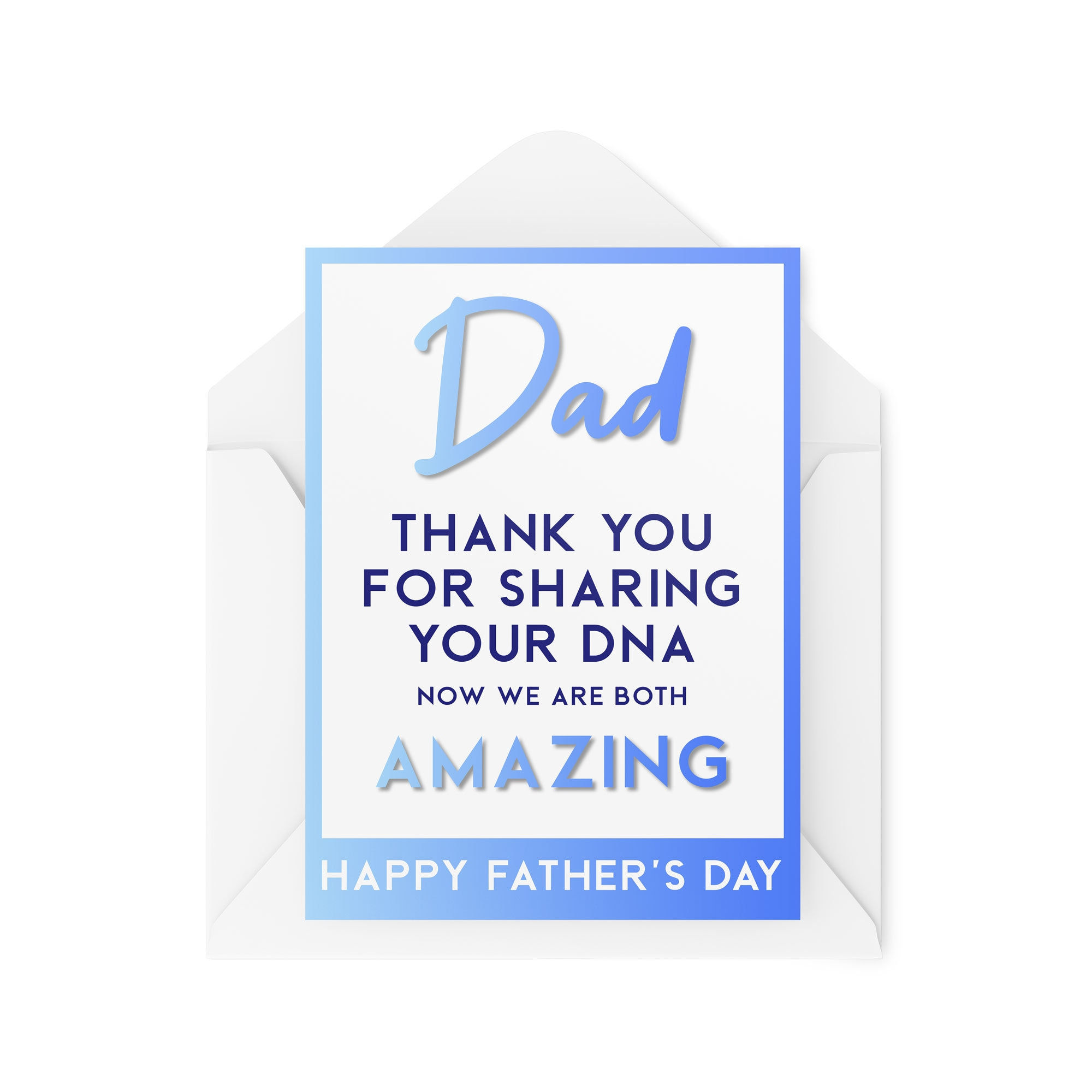 Thanks For Sharing My DNA Amazing - Father's Day Card - CBH184