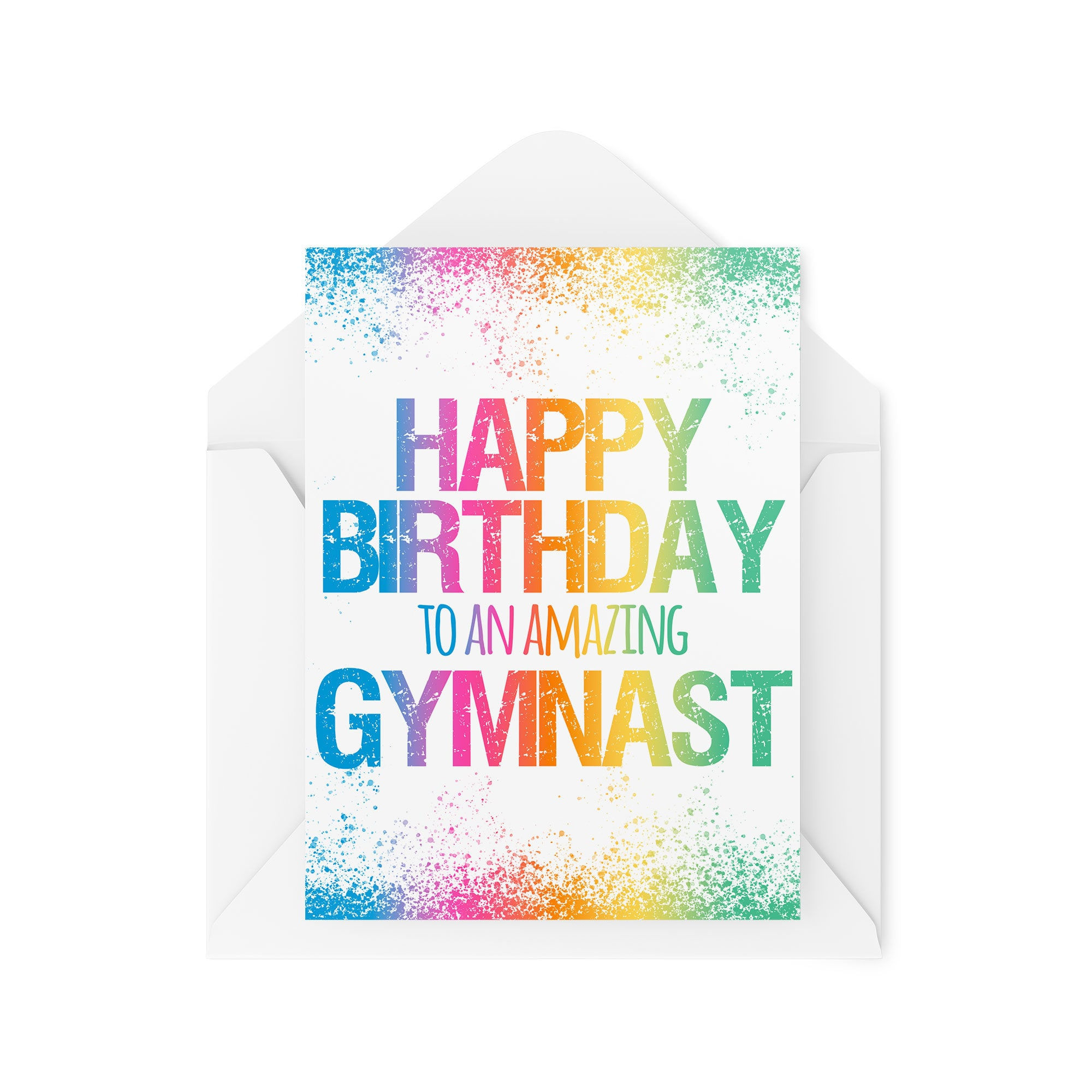Happy Birthday To An Amazing Gymnast Card - Birthday Card - CBH1104