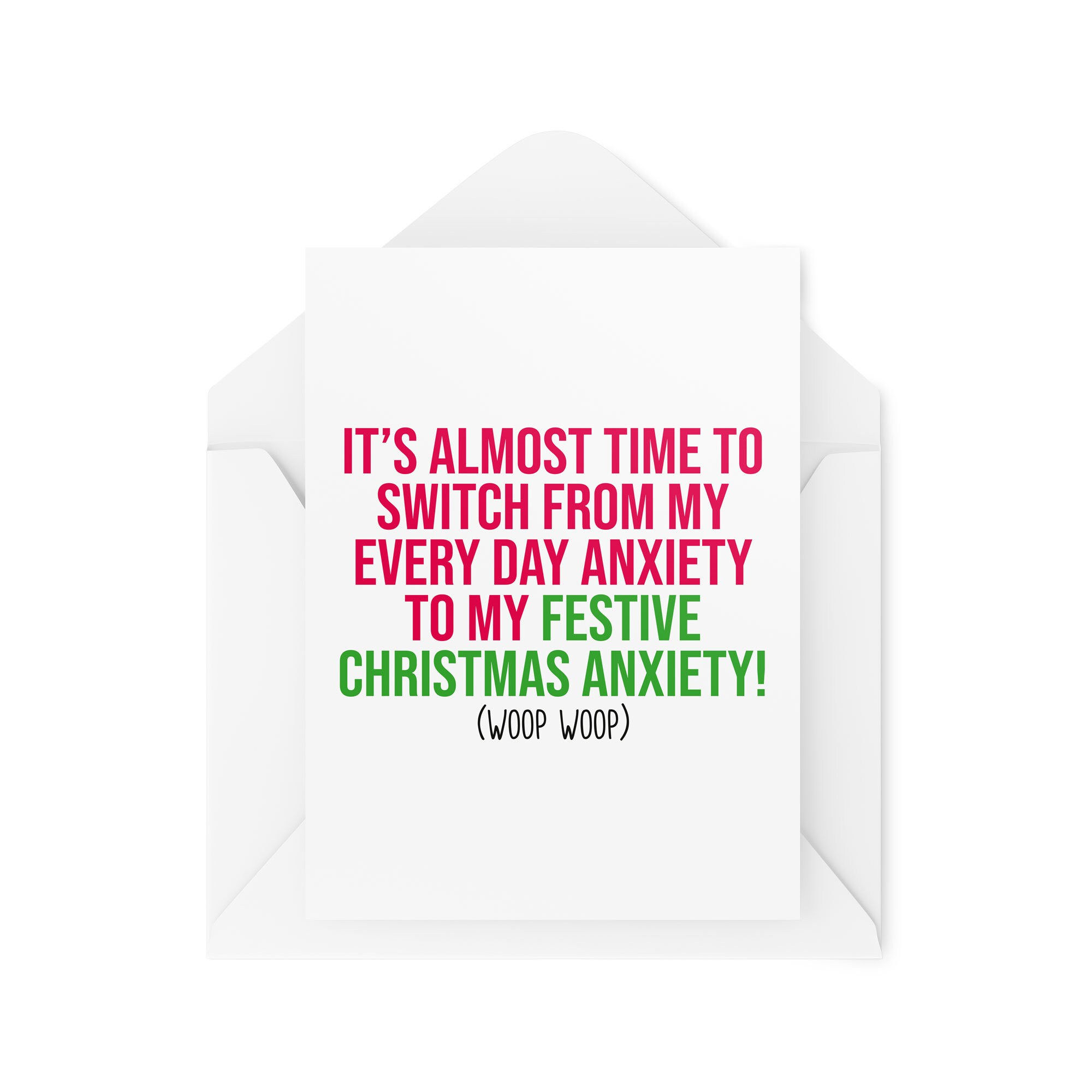 Switch From My Everyday Anxiety Card - Christmas Card - CBH786