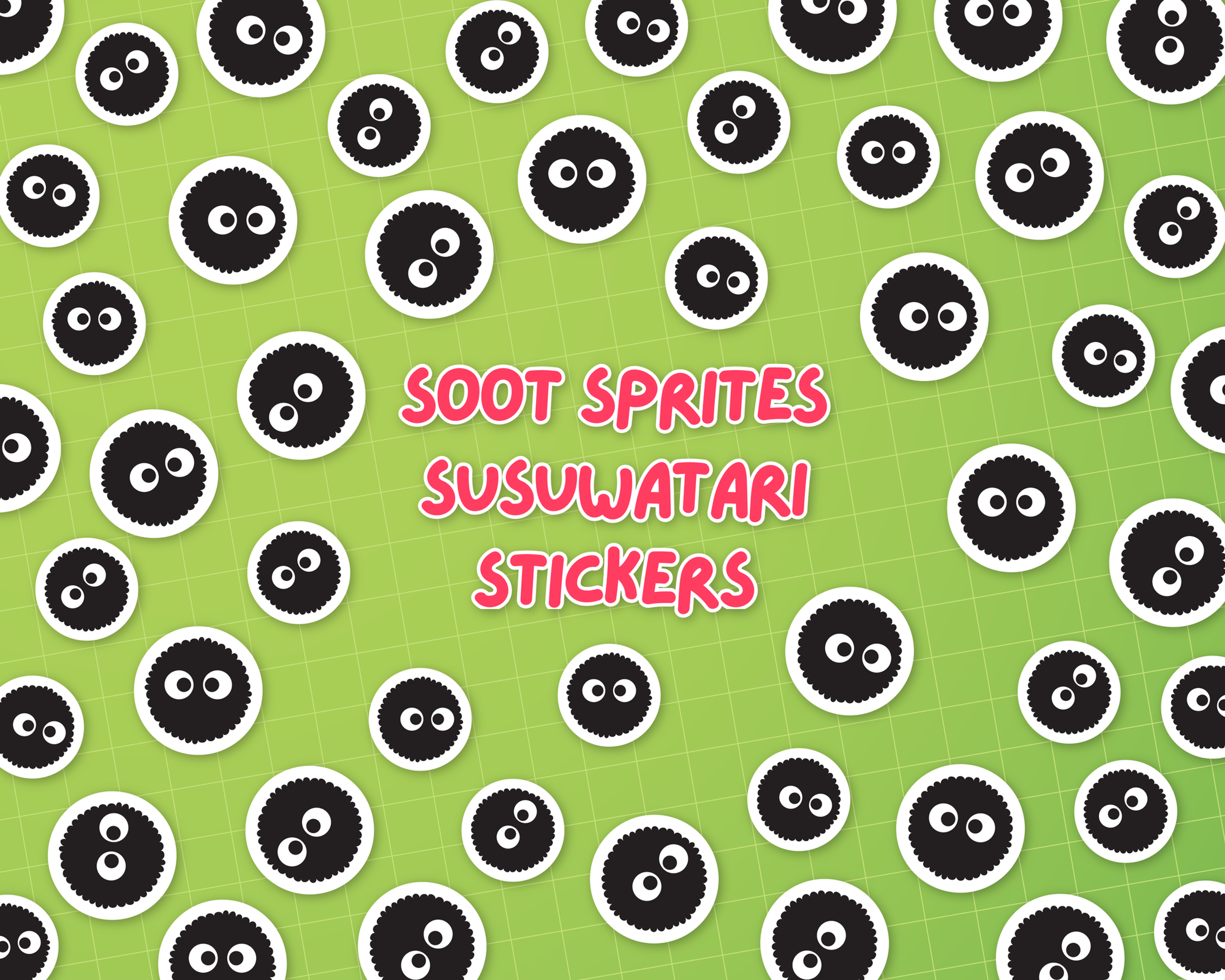 Soot Spritez Susuwatari Stickers