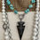 Thumbnail: Hand Linked Howlite Turquoise Nugget Necklace