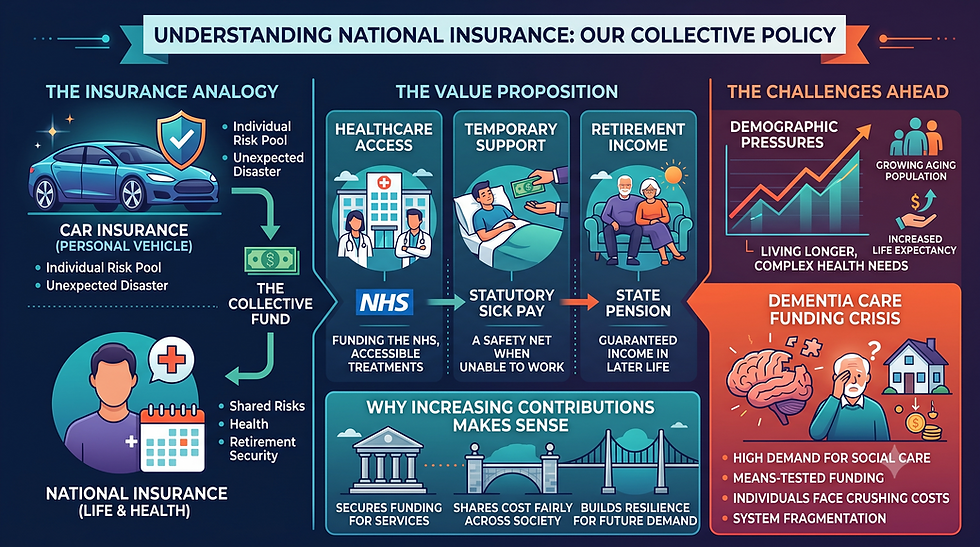 Car insurance vs National Insurance infographic
