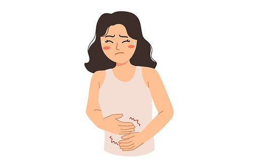 femme qui a des douleurs menstruelles
