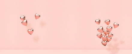 Pink 3D Hearts