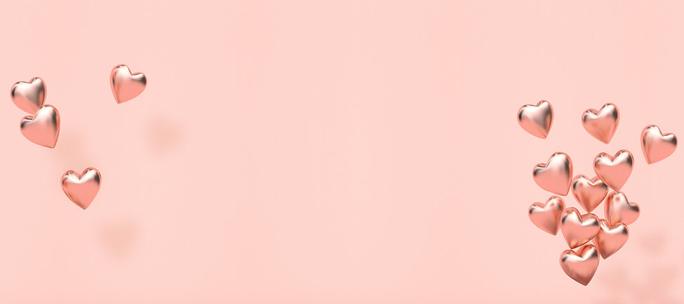Pink 3D Hearts