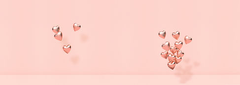 Pink 3D Hearts
