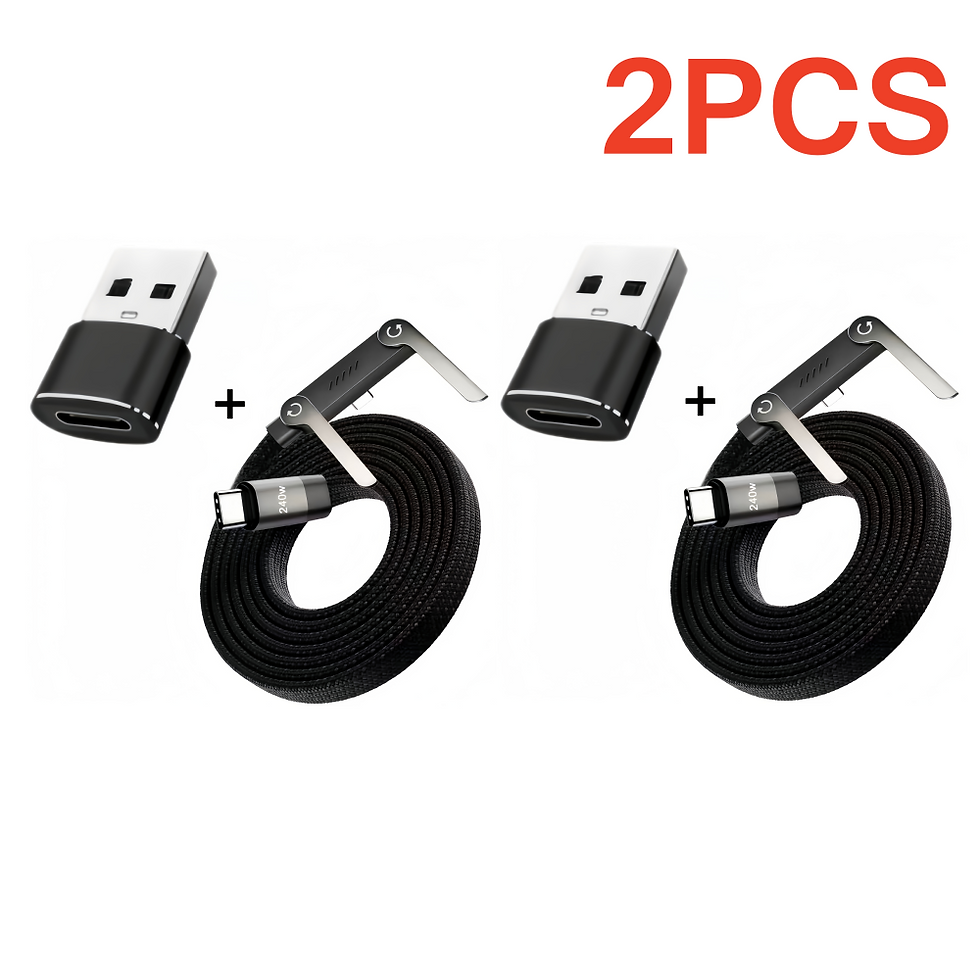 Thumbnail: 1/3PCS Foldable Charging Cable With Integrated Stand Fast Charging Cable Phone T