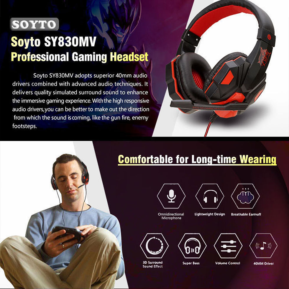 Thumbnail: Wired PS4/PS5/Xbox/Smartphone/PC Headset Gaming Headset 120° Adjustable Gamer H